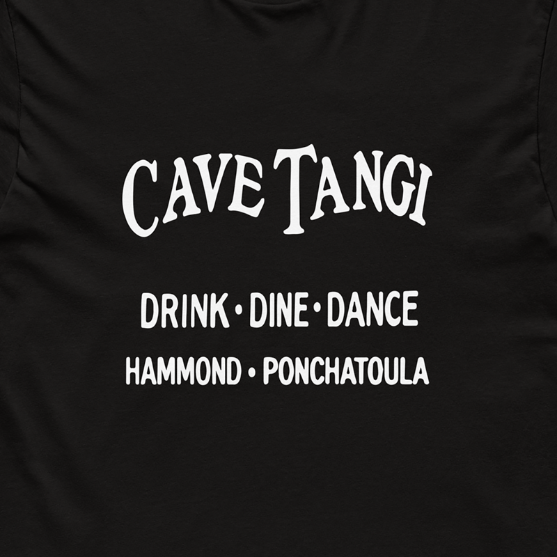 Cave Tangi Tee — Black - View 5