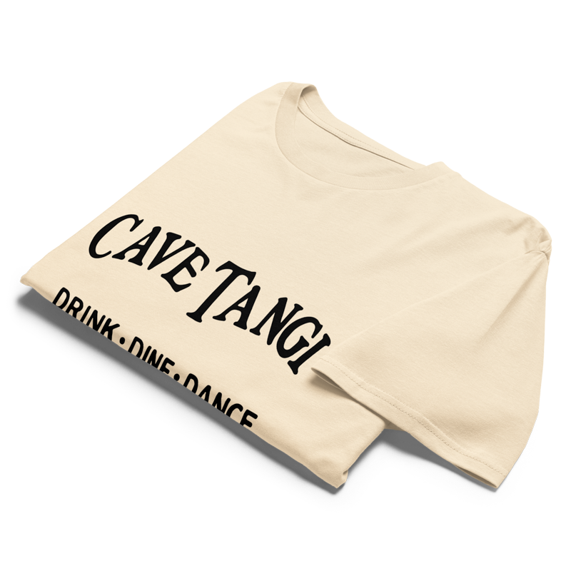 Cave Tangi Tee — Cream - View 4