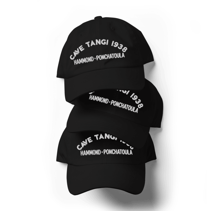 Cave Tangi Dad Hat Black - Angle