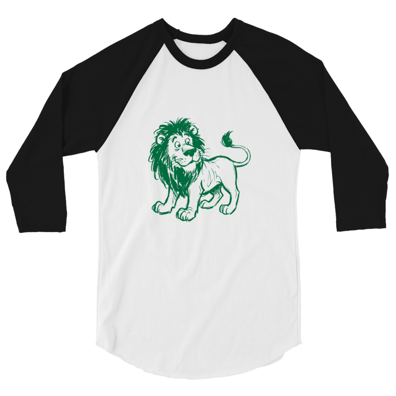 Retro Sketch 3/4 Sleeve Raglan - View 1