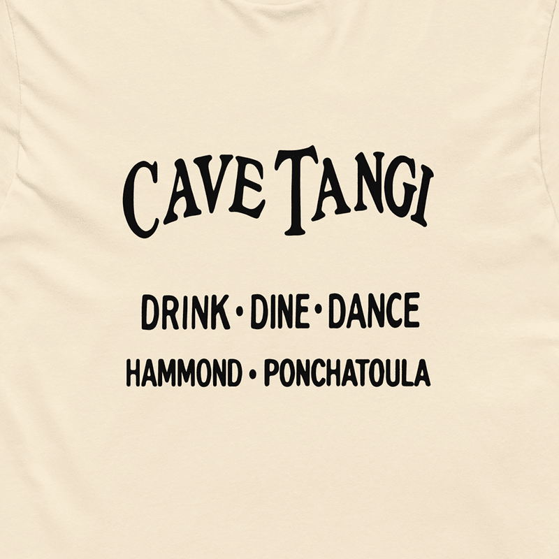 Cave Tangi Tee Cream - Angle