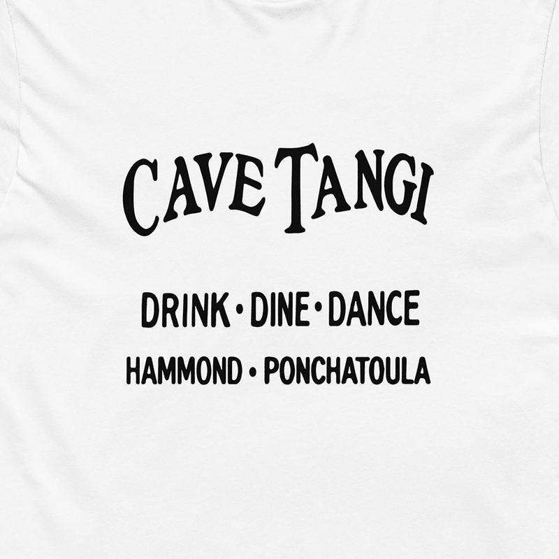 Cave Tangi Tee White - Angle